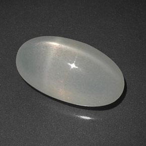 Piedra de luna estrella blanco natural de 5,58 ct, transparente, transparente / translúcido