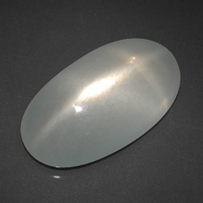 Piedra de luna estrella blanco natural de 7,24 ct, transparente, transparente / translúcido