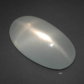 Piedra de luna estrella blanco natural de 7,24 ct, transparente, transparente / translúcido