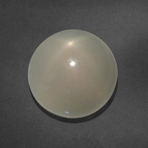 Piedra de luna estrella blanco natural de 15,64 ct, transparente, transparente / translúcido