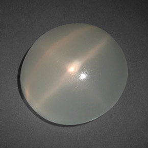 Piedra de luna estrella blanco natural de 10,62 ct, transparente, transparente / translúcido