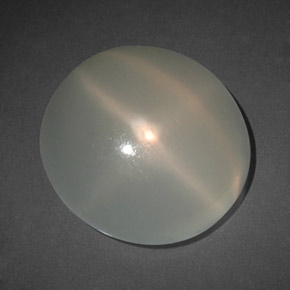 Piedra de luna estrella blanco natural de 10,62 ct, transparente, transparente / translúcido