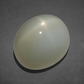 Piedra de luna estrella blanco natural de 16,35 ct, transparente, transparente / translúcido