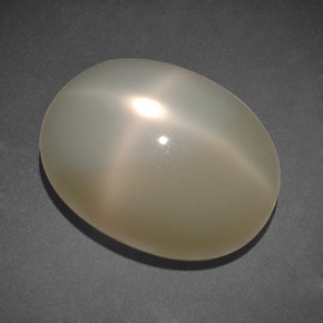 Piedra lunar estrella Blanco leche natural de 13.07 ct, Transparente, Transparente / Translúcido