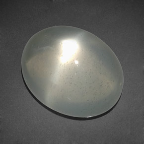 Piedra de luna estrella blanco natural de 11,92 ct, transparente, transparente / translúcido