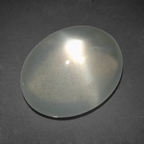 Piedra de luna estrella blanco natural de 11,92 ct, transparente, transparente / translúcido