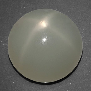 Piedra de luna estrella blanco natural de 14,02 ct, transparente, transparente / translúcido