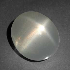 Piedra de luna estrella blanco natural de 14,11 ct, transparente, transparente / translúcido