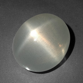 Piedra de luna estrella blanco natural de 14,11 ct, transparente, transparente / translúcido