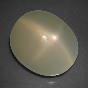 Piedra de luna estrella crema natural de 9,57 ct, transparente, transparente / translúcido