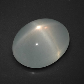 Piedra de luna estrella blanco natural de 7,76 ct, transparente, transparente / translúcido