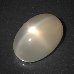 Piedra de luna estrella naranja natural de 5,54 ct, transparente, transparente / translúcido