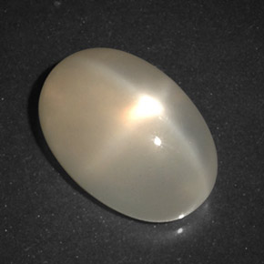 Piedra de luna estrella naranja natural de 5,54 ct, transparente, transparente / translúcido