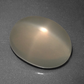 Piedra de luna estrella crema natural de 5,56 ct, transparente, transparente / translúcido