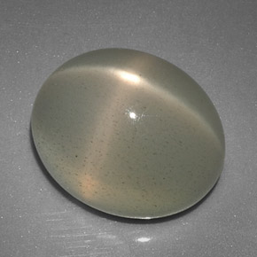 Piedra de luna estrella crema natural de 12,51 ct, transparente, transparente / translúcido