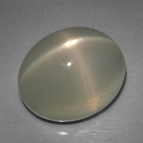 Piedra de luna estrella crema natural de 12,51 ct, transparente, transparente / translúcido