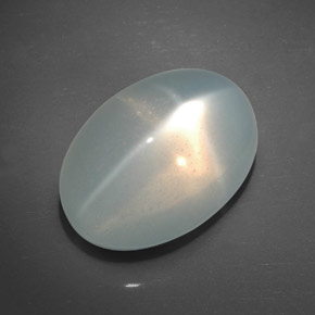 Piedra de luna estrella crema natural de 24,20 ct, transparente, transparente / translúcido