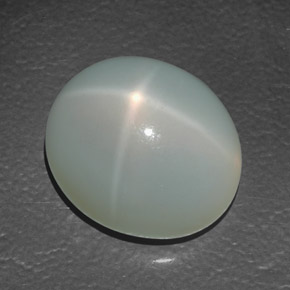 Piedra de luna estrella crema natural de 13,88 ct, transparente, transparente / translúcido