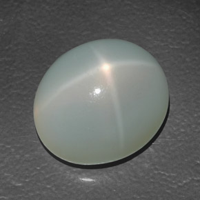 Piedra de luna estrella crema natural de 13,88 ct, transparente, transparente / translúcido