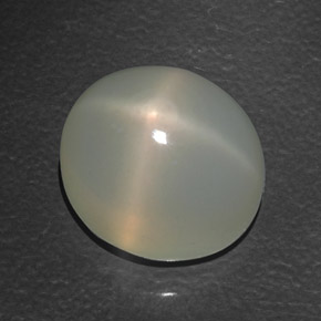 Piedra de luna estrella crema natural de 16,17 ct, transparente, transparente / translúcido