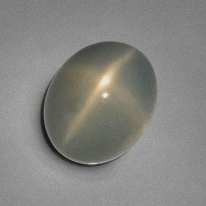 Piedra de luna estrella crema natural de 12,51 ct, transparente, transparente / translúcido