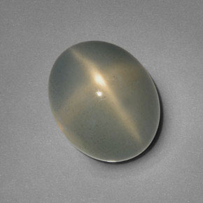 Piedra de luna estrella crema natural de 12,51 ct, transparente, transparente / translúcido