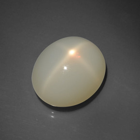 Piedra de luna estrella blanco natural de 16,96 ct, corte óvalo, translúcido