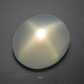 Piedra de luna estrella crema natural de 16,52 ct, corte óvalo, translúcido