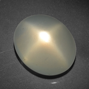 Piedra de luna estrella crema natural de 21,08 ct, corte óvalo, translúcido