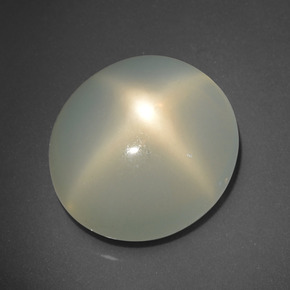 Piedra de luna estrella crema natural de 15,85 ct, corte óvalo, translúcido