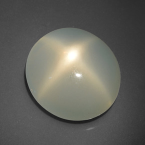 Piedra de luna estrella crema natural de 15,85 ct, corte óvalo, translúcido