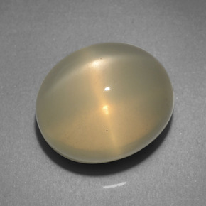 Piedra de luna estrella crema natural de 10,31 ct, corte óvalo, translúcido