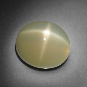Piedra de luna estrella crema natural de 13,24 ct, corte óvalo, translúcido