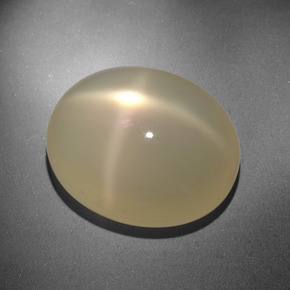Piedra de luna estrella crema natural de 20,88 ct, corte óvalo, translúcido