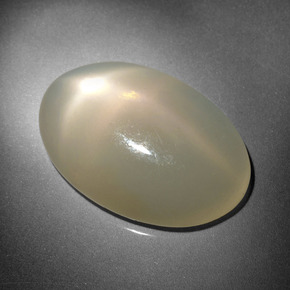 Piedra de luna estrella crema natural de 16,18 ct, corte óvalo, translúcido