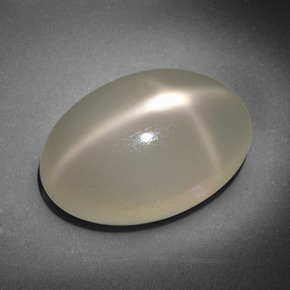 Piedra de luna estrella crema natural de 16,18 ct, corte óvalo, translúcido