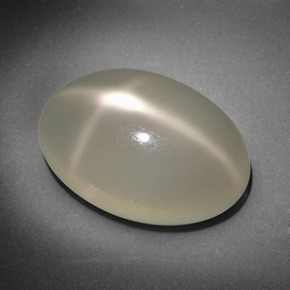 Piedra de luna estrella crema natural de 16,18 ct, corte óvalo, translúcido