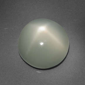 Piedra de luna estrella crema natural de 6,95 ct, corte redondo, translúcido
