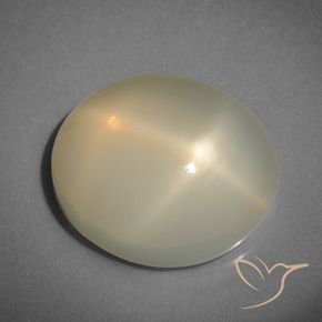 Piedra de luna estrella amarillo natural de 9,32 ct, corte óvalo, translúcido