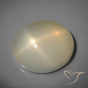 Piedra de luna estrella amarillo natural de 9,32 ct, corte óvalo, translúcido