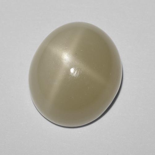 Piedra de luna estrella amarillo natural de 10,43 ct, corte óvalo, translúcido