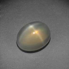 Piedra de luna estrella crema natural de 3,54 ct, corte óvalo, translúcido