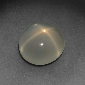 Piedra de luna estrella crema natural de 4,26 ct, corte óvalo, translúcido