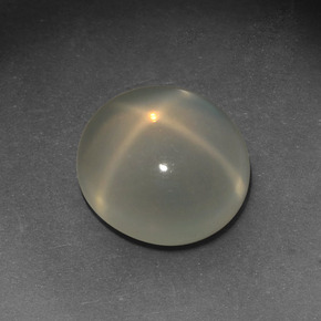 Piedra de luna estrella crema natural de 4,26 ct, corte óvalo, translúcido
