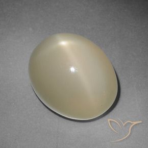 Piedra de luna estrella amarillo natural de 12,22 ct, corte óvalo, translúcido