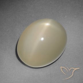 Piedra de luna estrella amarillo natural de 12,22 ct, corte óvalo, translúcido