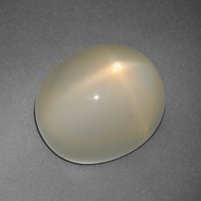 Piedra de luna estrella amarillo natural de 12,35 ct, corte óvalo, translúcido