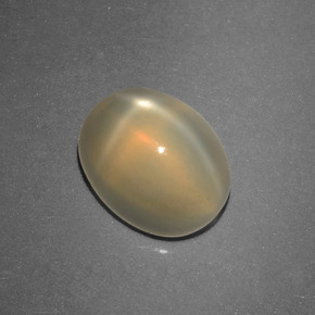 Piedra de luna estrella crema natural de 2,74 ct, corte óvalo, translúcido
