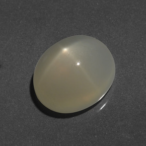 Piedra de luna estrella amarillo natural de 8,43 ct, corte óvalo, translúcido