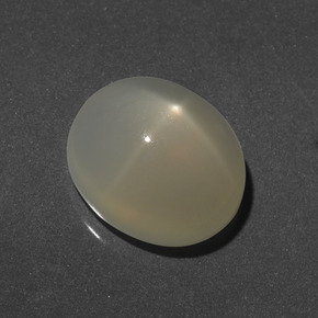 Piedra de luna estrella amarillo natural de 8,43 ct, corte óvalo, translúcido